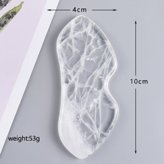 Natural White Crystal Gua Sha & Massage Tool Series