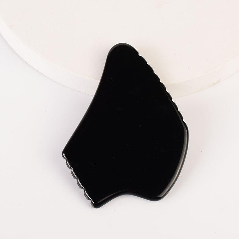 Natural Obsidian Gua Sha Board Series– Facial & Body Massage Tool
