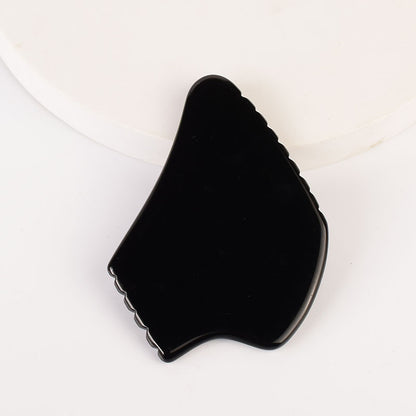 Natural Obsidian Gua Sha Board Series– Facial & Body Massage Tool