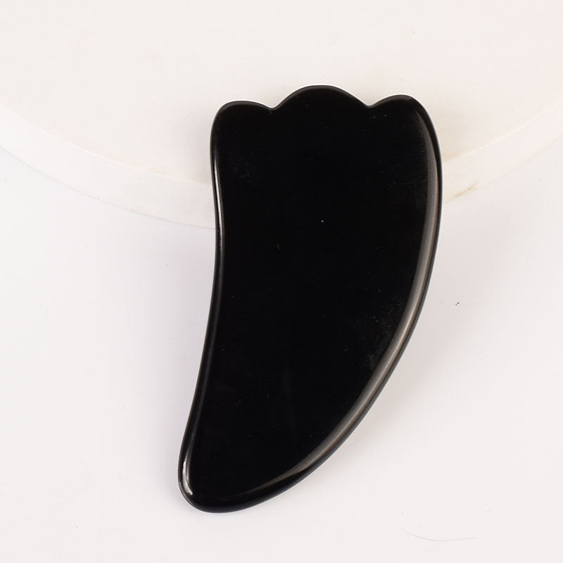 Natural Obsidian Gua Sha Board Series– Facial & Body Massage Tool
