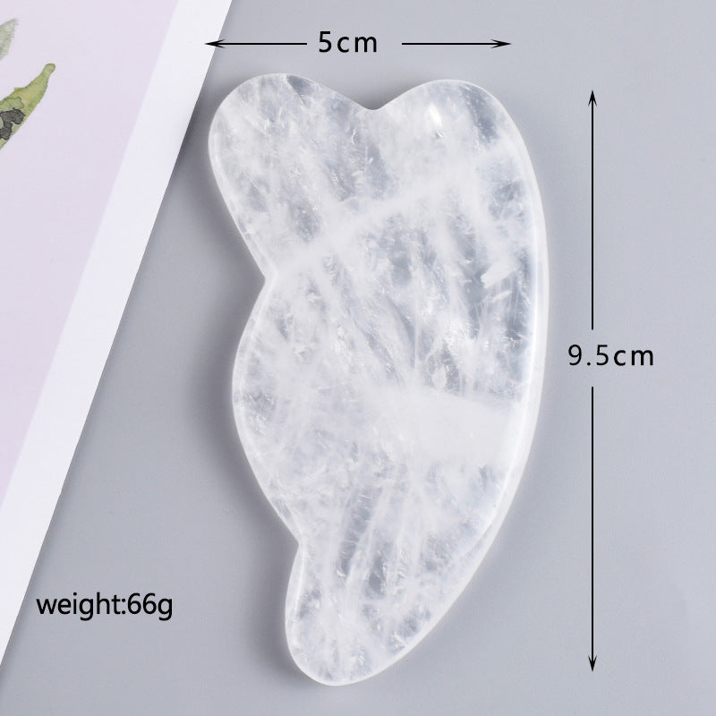Natural White Crystal Gua Sha & Massage Tool Series