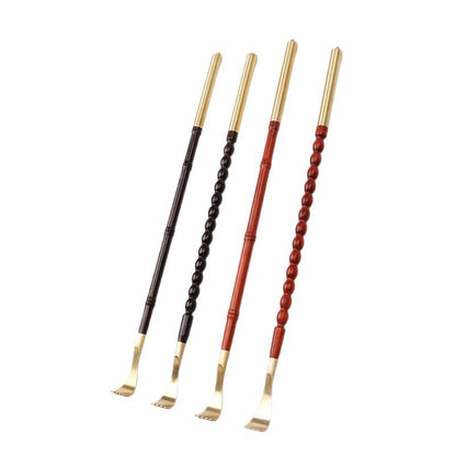 Sandalwood & Brass Back Scratcher, Portable Itch Relief Tool
