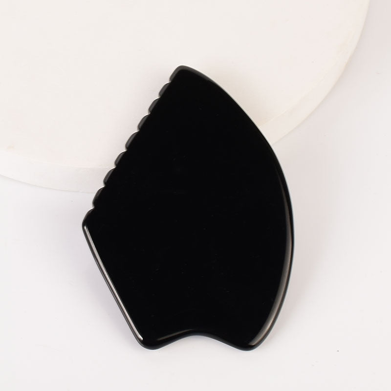 Natural Obsidian Gua Sha Board Series– Facial & Body Massage Tool