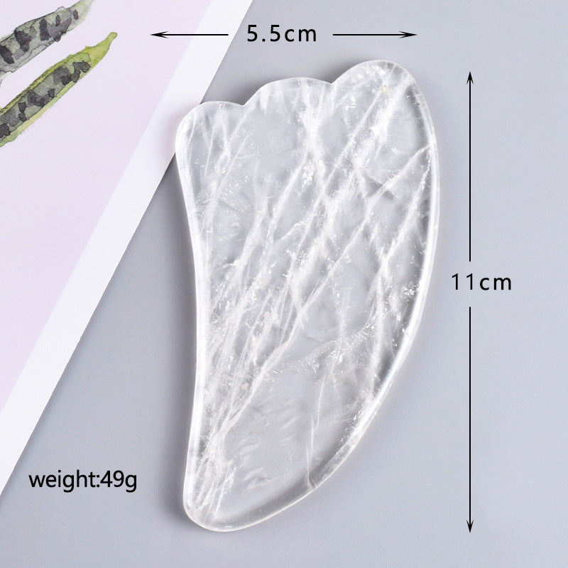 Natural White Crystal Gua Sha & Massage Tool Series