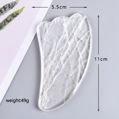 Natural White Crystal Gua Sha & Massage Tool Series