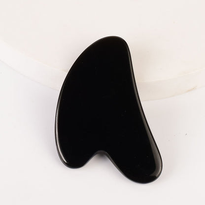 Natural Obsidian Gua Sha Board Series– Facial & Body Massage Tool