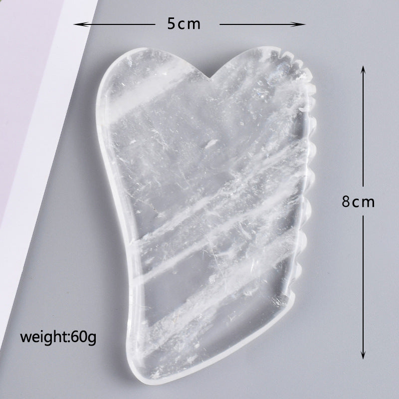 Natural White Crystal Gua Sha & Massage Tool Series
