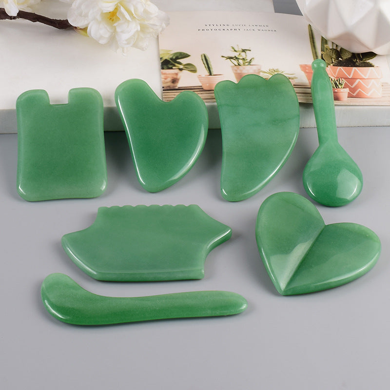 Natural Dongling Jade Gua Sha Board Series – Facial & Body Massage Tool