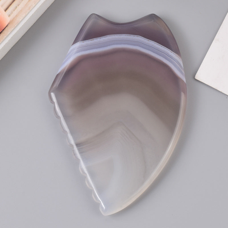 Natural Grey Agate Gua Sha Board Series