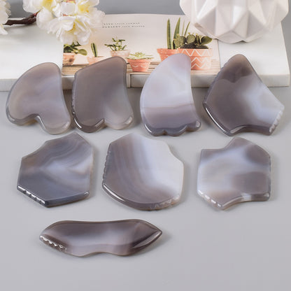 Natural Grey Agate Gua Sha Board Series