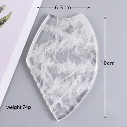 Natural White Crystal Gua Sha & Massage Tool Series