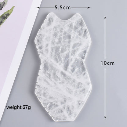 Natural White Crystal Gua Sha & Massage Tool Series