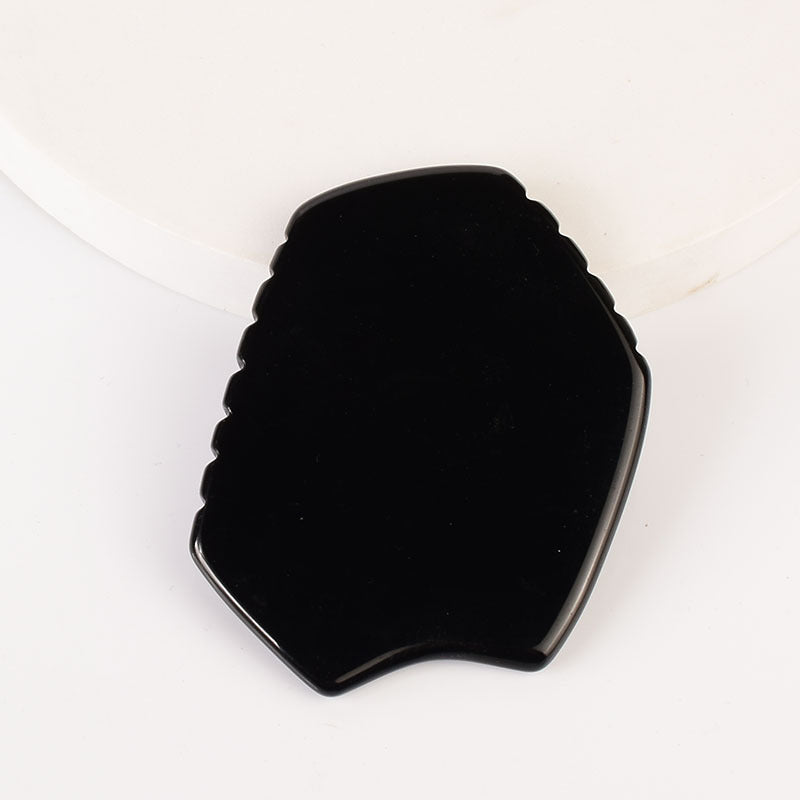 Natural Obsidian Gua Sha Board Series– Facial & Body Massage Tool