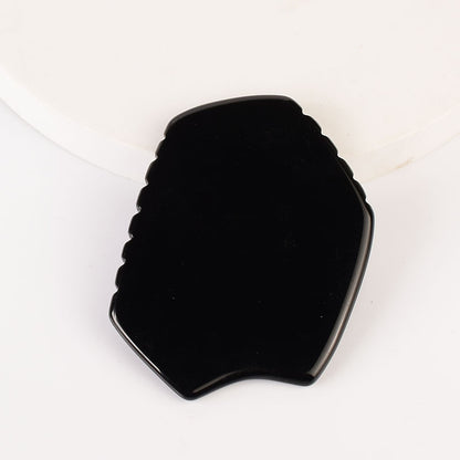 Natural Obsidian Gua Sha Board Series– Facial & Body Massage Tool