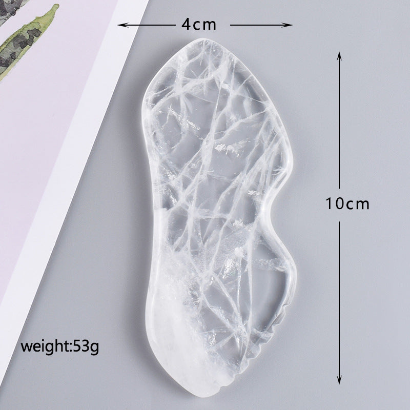 Natural White Crystal Gua Sha & Massage Tool Series