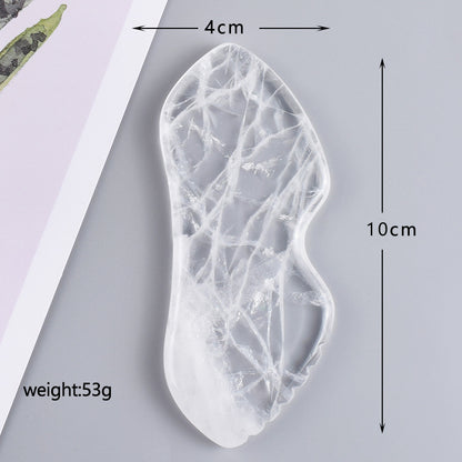 Natural White Crystal Gua Sha & Massage Tool Series