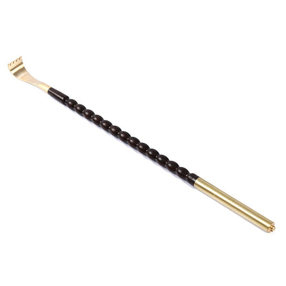 Sandalwood & Brass Back Scratcher, Portable Itch Relief Tool