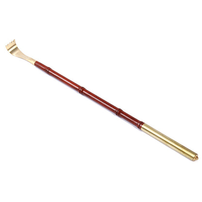 Sandalwood & Brass Back Scratcher, Portable Itch Relief Tool