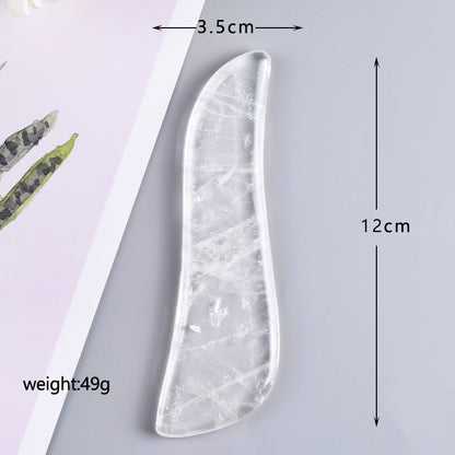 Natural White Crystal Gua Sha & Massage Tool Series